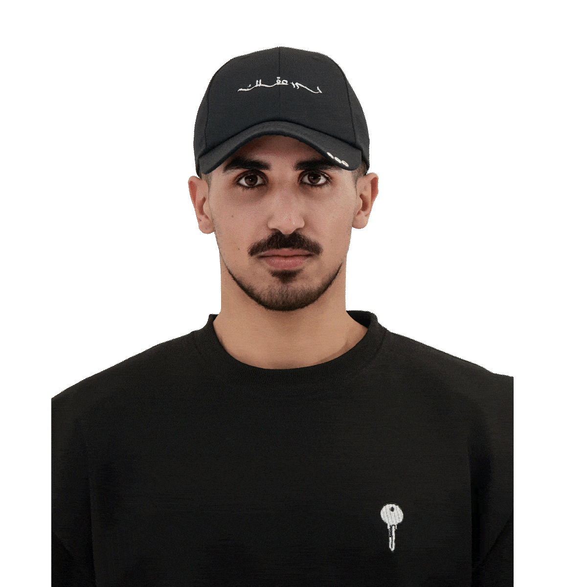 BLACK EMBROIDERED CAP - UNISEX