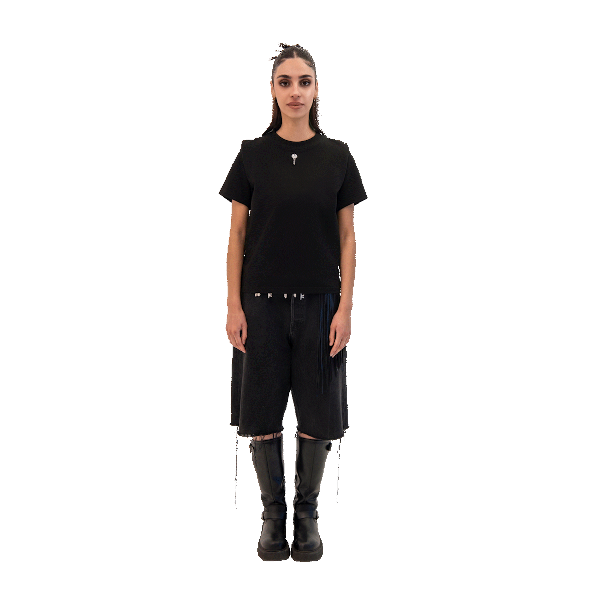BLACK OVERSIZED KIDS T-SHIRT - UNISEX