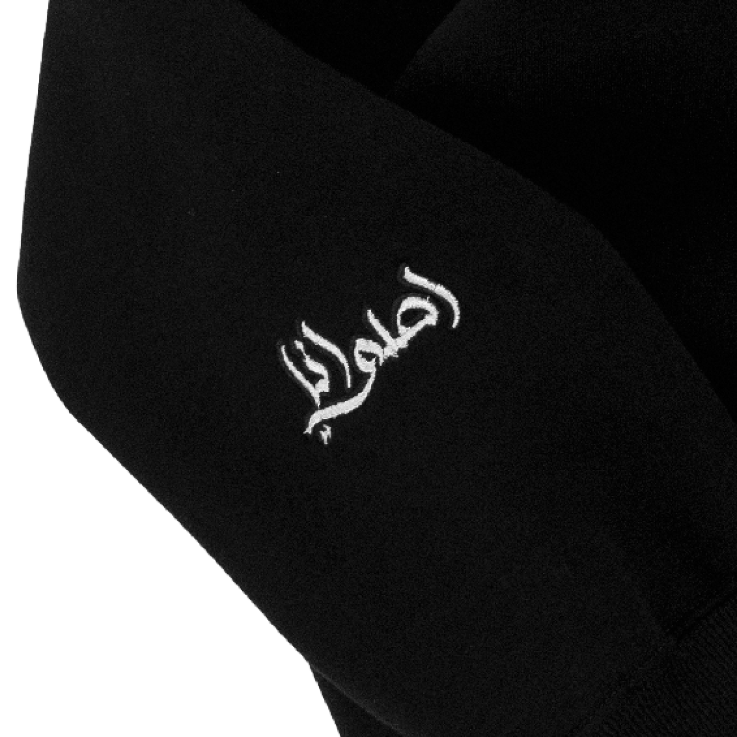 BLACK CROPPED HOODIE - UNISEX