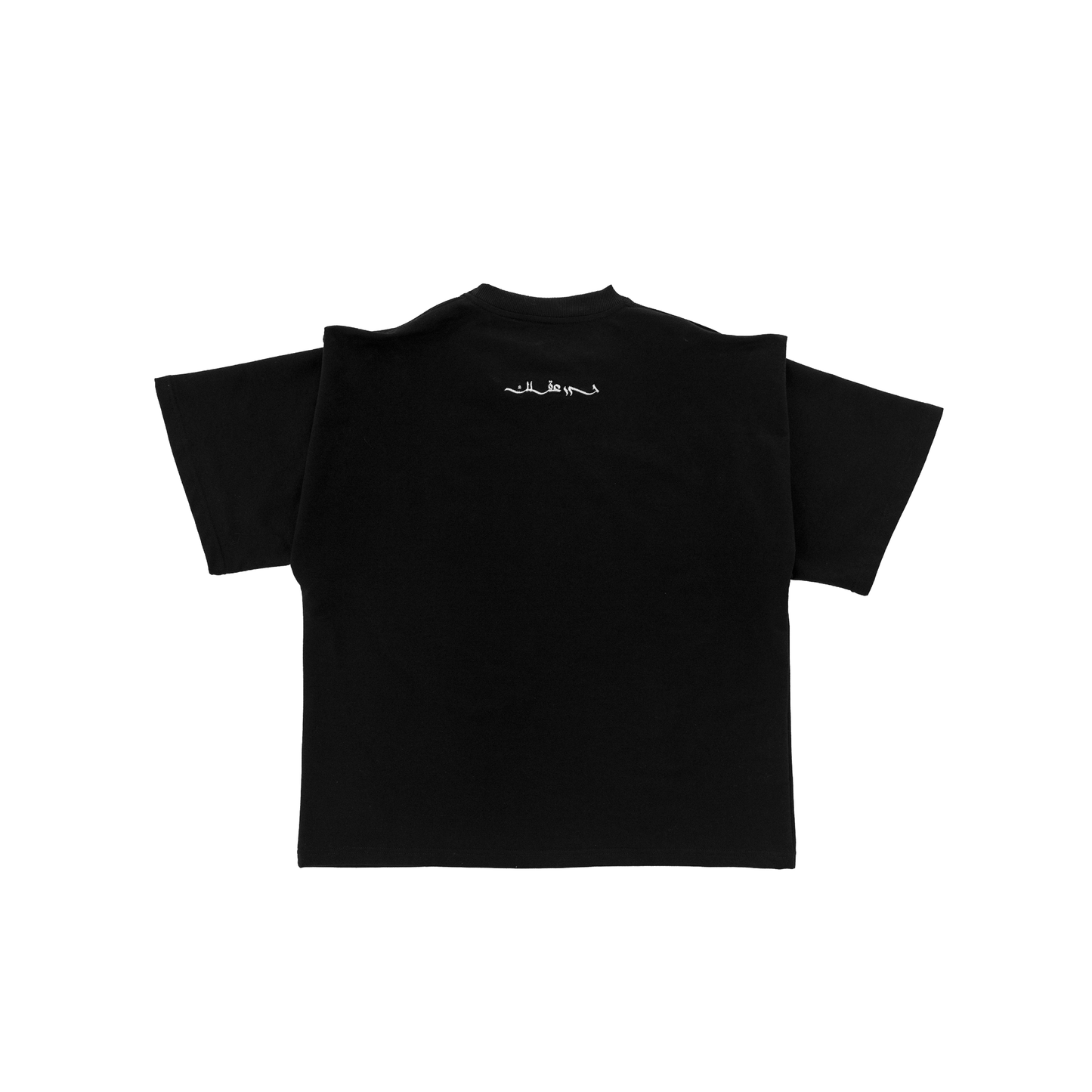 BLACK LONGLINE T-SHIRT - UNISEX