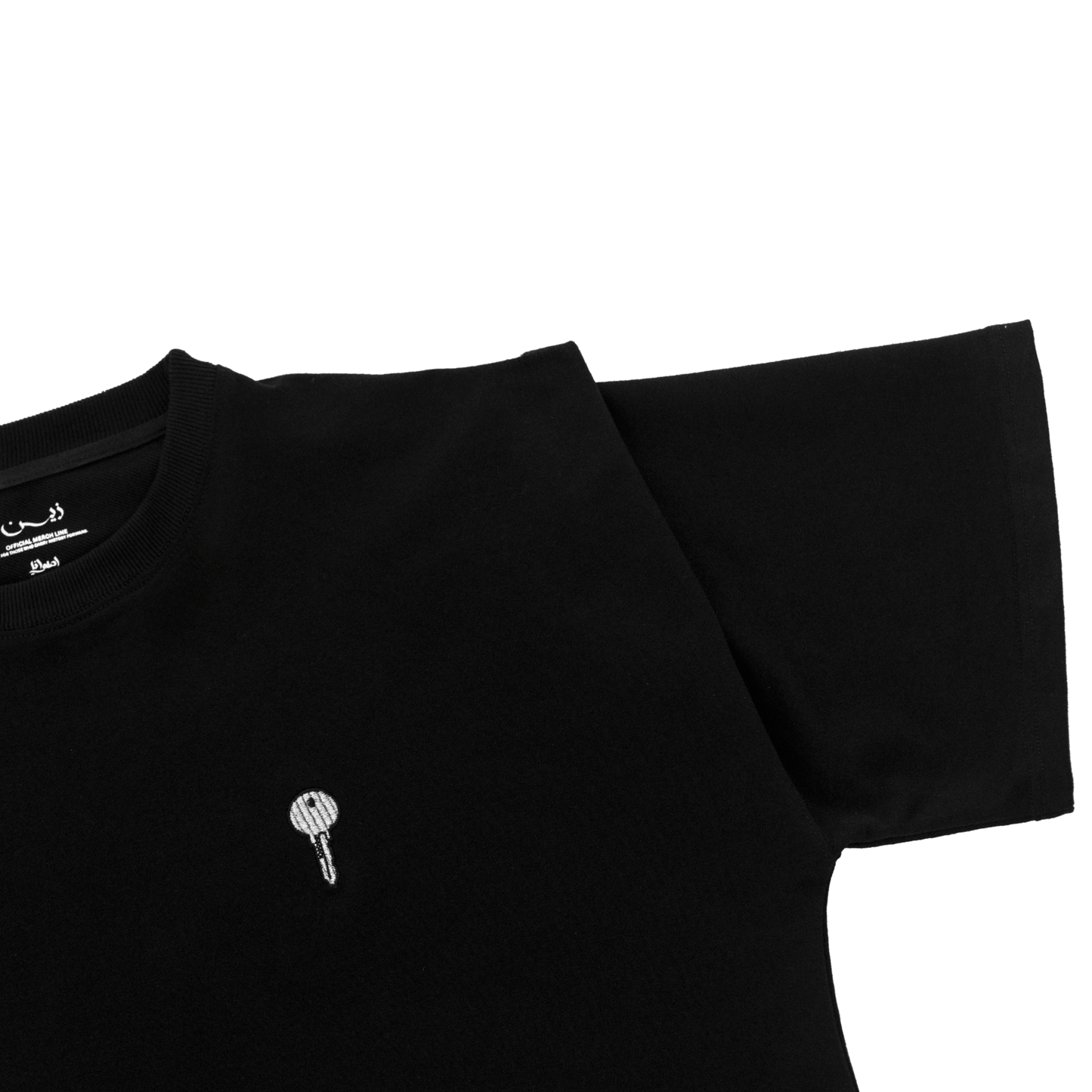 BLACK LONGLINE T-SHIRT - UNISEX