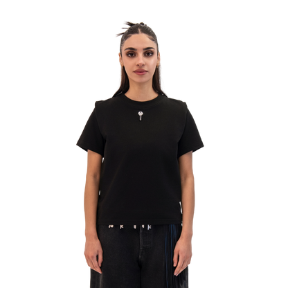 BLACK OVERSIZED KIDS T-SHIRT - UNISEX