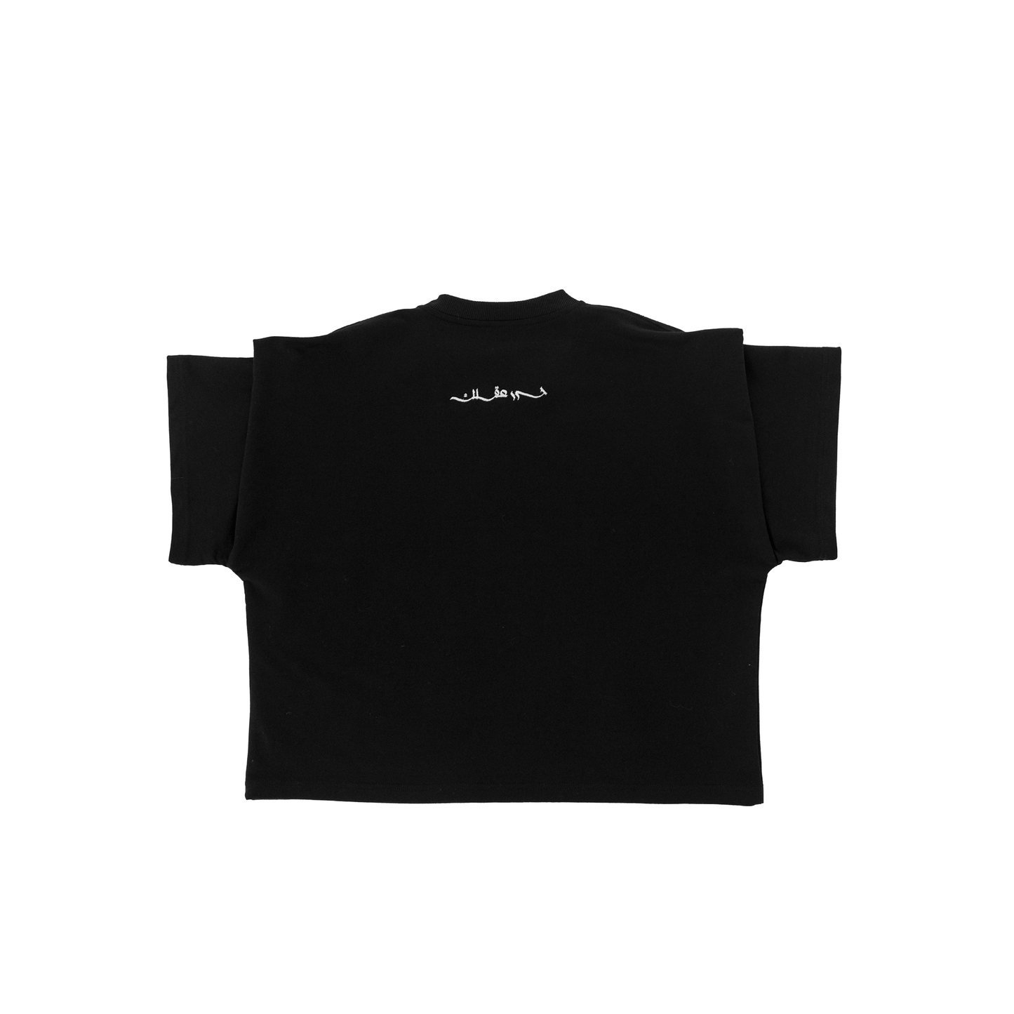 BLACK CROPPED T-SHIRT - UNISEX